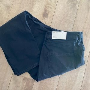 America Eagle Mom Jean Distressed Black Size 10 NWT